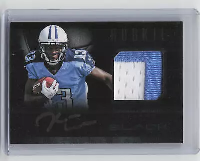 2012 Panini Black #9 Kendall Wright Rookie Signature Materials Prime Black #/25 • $9.95