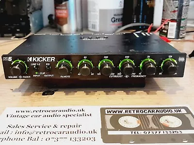 KICKER KQ5 Car Graphic Equalizer 5-Band Parametric Equalizer EQ Dual Input • £160