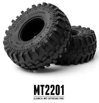 Gmade RC 1/10 Rubber TRUCK Tires 2.2 Off Road Tire MT2201 135mm (2pcs) Gm70294 • $15.99