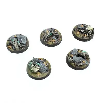 WWG Fantasy Forest Resin Bases – Round Bases For 20mm-28mm Scale Miniatures • £6.49