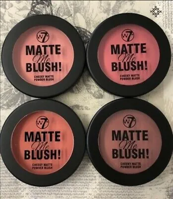 W7 Matte Me Blush Powder Blusher (4 Shades) • £4.69