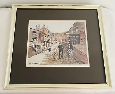 Lovely Vintage Gold Framed MARGARET CHAPMAN Rare Signed Print If HAWORTH • £68