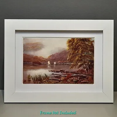 Vintage Postcard Art Ullswater Cumbria Lake District Unposted Mini Art Decor • £14.99
