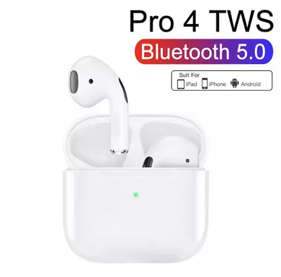 PRO4 TWS Wireless Bluetooth Earphones Air In-Ear Pods For Iphone Samsung Android • £11.99