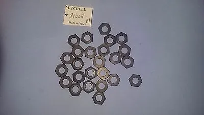 25 Hex Nut Black Part 81008 Real 300 & Other Reels Mitchell Nut Bell • $16.93