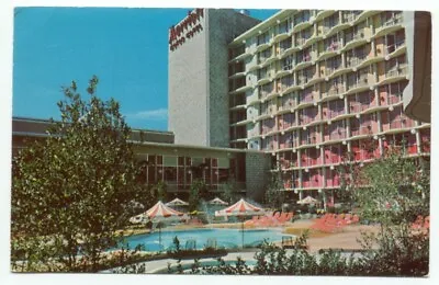 Atlanta GA ~ Marriot Hotel Showing Pool Postcard ~ Georgia • $1.65