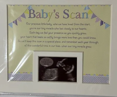 Baby Scan Photo Mount - Fit 10  X 8  Frame - Keepsake - New Baby - Shower - Gift • £3.49