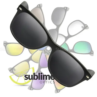 UV400 Black Dark Grey  Replacement Lenses For Ray Ban RB2132 New Wayfarer 58mm • $25.95