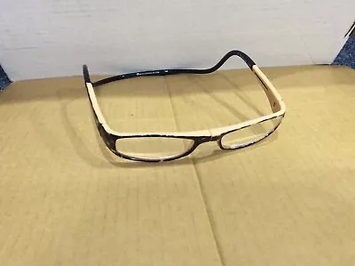 CLIC Eyeglasses Readers +3.00 Womens 101510 TB Magnet Tortoise Frames - Used • $19.99