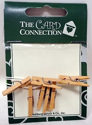 THE CARD CONNECTION 8 Mini Clothes Pins + Twine (NEW) • $2