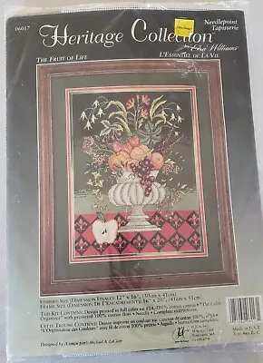 The Fruit Of Life Heritage Collection By Elsa Williams Needlepoint Kit 06017 • $25.99