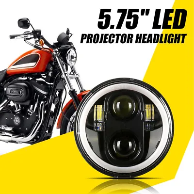 DOT 5-3/4  5.75  LED Headlight  Ring DRL For Yamaha V-Star XVS 650 950 1100 • $33.99