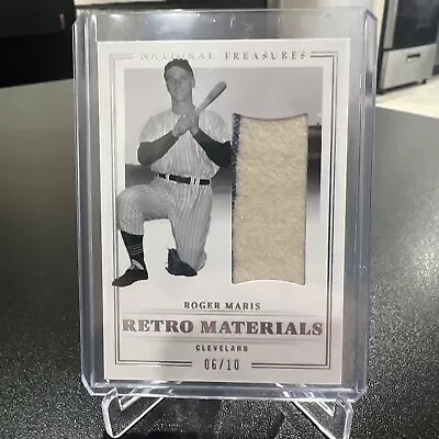 2023 Panini National Treasures Roger Maris Game Used Worn Jersey Relic #d 6/10 • $95