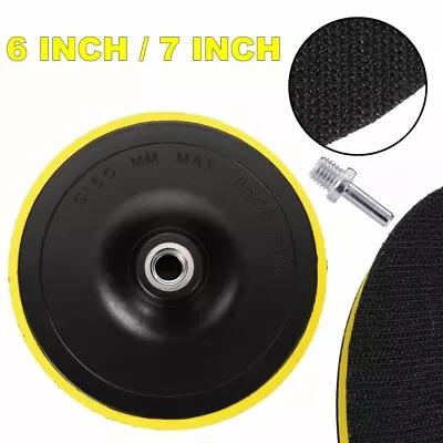 6   7  Hook And Loop Buffing Pad For Sanding Discs Rotary Backing Pat Adapter US • $12.35