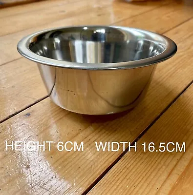 £3.99 • Buy Dog Bowls Pet Stainless Steel Metal Bowl Puppy Feeding Dish Food Water Rabbit