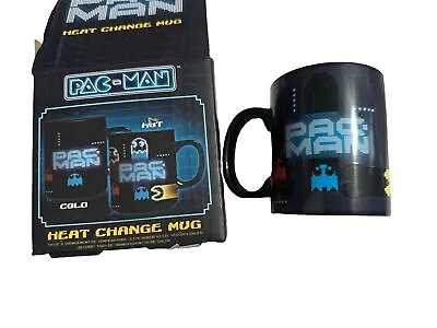Pac-Man Neon Heat Change Changing Ceramic Coffee Mug Cup 10oz Box Defect • $15.99