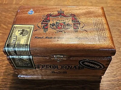 A. Fuente Flor Fina 8-5-8 Wooden Cigar Box Tobacciana Wood • $18.99