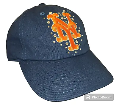 VICTORIA'S SECRET Pink NEW YORK METS Hat Baseball Bling Women's Adjustable 47  • $40