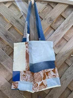 Summer Themed Patchwork Tote Bag Made From Recycled Materials • £9