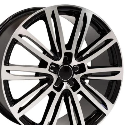 $99 • Buy 20 Inch Black Machined 58982 Rim Fits Audi & Volkswagen A7 Style Wheel