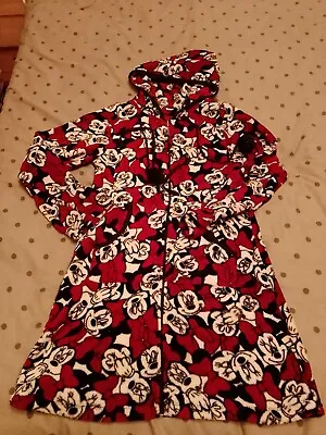 Ladies 6/8 Minnie Mouse Dressing Gown Bath Robe • £6