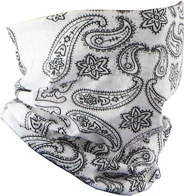 Paisley Bandana Neck Gaiter Tube Headwear Motorcycle Face Scarf • $8.99