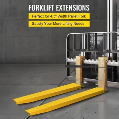 Steel Pallet Fork Extenstions - 72 X 4.5  - 12 M Warranty - Express Shipping • £138.99