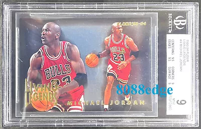 1993-94 Fleer Living Legends: Michael Jordan #4 Bulls Bgs 9 Mint 0.5 From Gem !! • $782.85