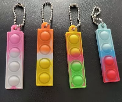 £2 • Buy FIDGET Simple Dimple Key Ring Pop Popper Fidget Toy Push It Poppet Bubble Pop X2