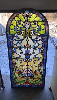 Victorian Leaded Stained Glass Window • $3295