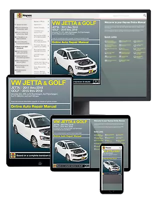 VW Jetta GLI Golf/R & GTI 2012-2019 Haynes Repair Manual • $31.95