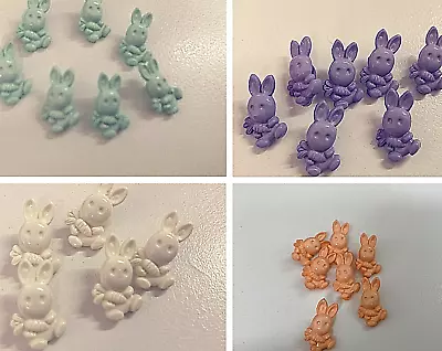 Novelty Craft Buttons 18mm Bunny Rabbits X 10 Per Pack Choice Of Colours • £2.99