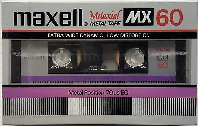 Maxell MX 60 Metal Position Vintage Blank Cassette Tape Seal Made In Japan • $39.99