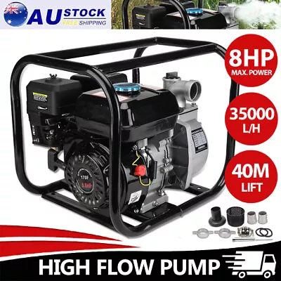 Water Pump Petrol Floods 8HP 4Stroke Engine Transfer Fire Fighting Pond Drainage • $196.95