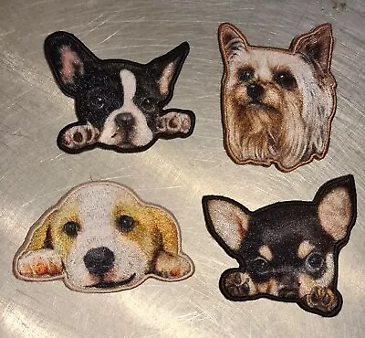 £2.50 • Buy Cute Puppy Dog Head Embroidered Motifs Iron/sew On 
