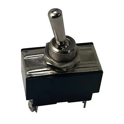 Heavy Duty Double Pole Momentary On Off Metal Toggle Switch 20 Amp 12 V Fit 1/2  • $12.95