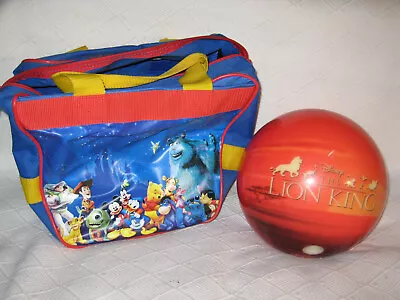 Kids Brunswick Viz-A-Ball Disney Lion King Bowling Ball W/ Disney Bag 9lb • $64.99