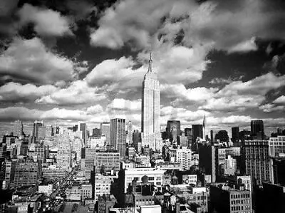 Sky Over Manhattan Empire State Building Poster 24x36 Henri Silberman Art Print • $12.92