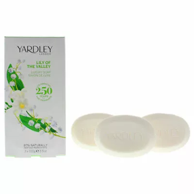 £6.99 • Buy Yardley London Lily Of The Valley  Luxury Soap 3 X 100 G