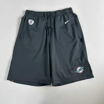 Nike On Field Apparel Miami Dolphins Gym Practice Shorts Training Active Mens S • $26.99