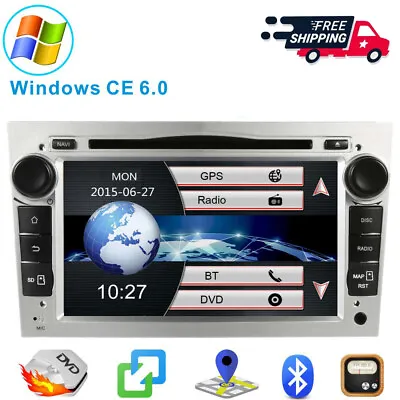 7  Car Stereo Radio DVD Player GPS Sat Nav Bluetooth For Vauxhall Astra Corsa D • £129.90
