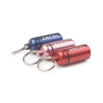 Ancol Aluminium Dog ID Tag Puppy Identity Tags Tube Light Capsule Dog ID Barrel • £4.50