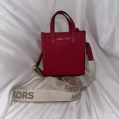 Michael Kors Maple Extra Small Shopper Leather Deep Pink NWT • $28