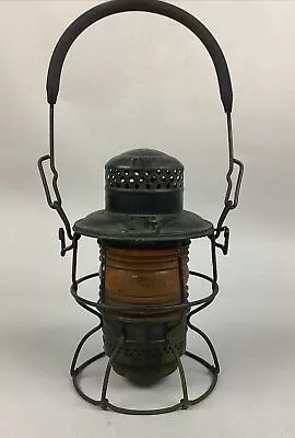 Vintage Adlake Kero Southern Railway Lantern With Red Globe - 9.5” • $34.99