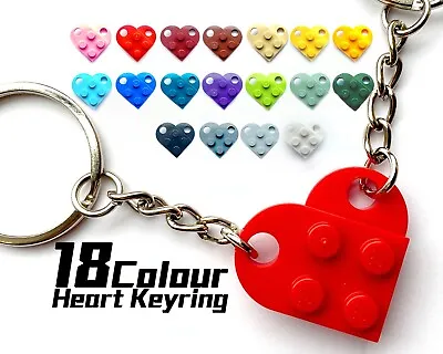 Heart Keyring / Keychain｜Made With LEGO Bricks｜18 Colours｜Gift For Love｜Free P&P • £30