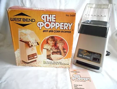 *Vintage* West Bend Poppery Hot Air Popcorn Popper Coffee Bean Roaster No. 5459 • $59.95