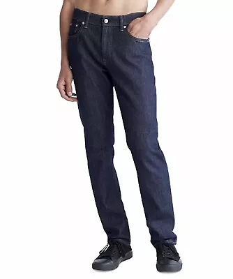 Calvin Klein Men's 38x30 Slim Fit Stretch Jeans  Ck Blue Rinse $90 • $27