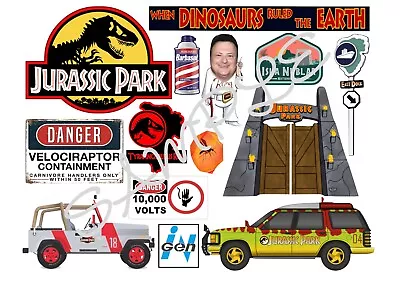 Jurassic Park Themed Edible Icing Sheet A4 Cake Toppers • £5.50