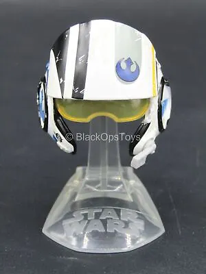 1/6 Scale Toy Star Wars - Metal White  Poe Dameron  Helmet On Stand • $25.17