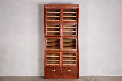 Edwardian Mahogany Haberdashery Cupboard Tall Haberdashery Unit Storage Cabinet • £1750